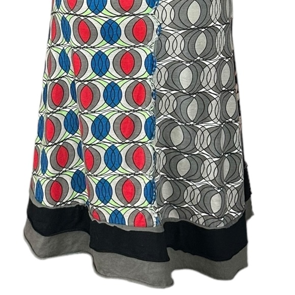 Desigual A Line Dress XS Vintage Y2K Patchwork Sequin Butterfly Plunge V Neck - Picture 5 of 14